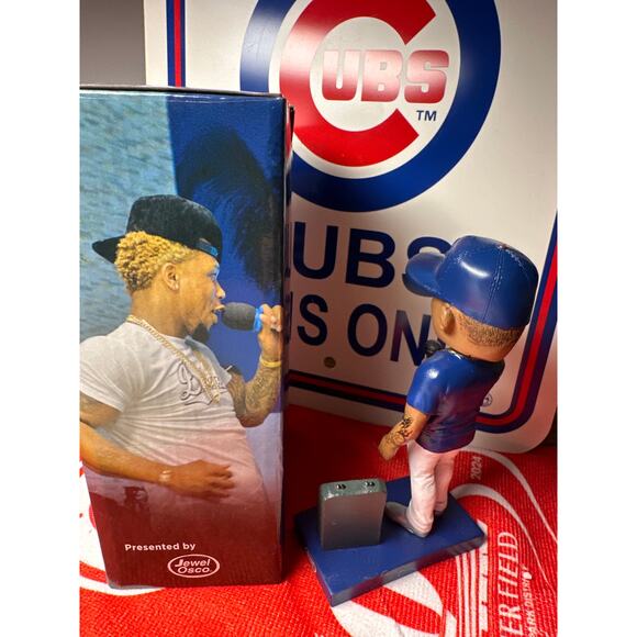 Pedro Strop Chicago Cubs Wrigley Field SGA Karaoke Night Bobblehead - Picture 3 of 4